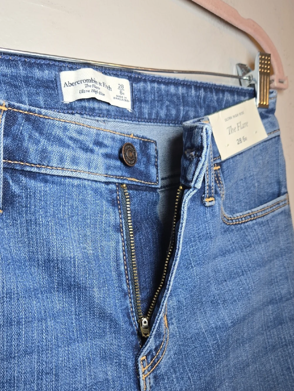Abercrombie & Fitch The Flare Ultra High Rise Stretch Jeans NWT